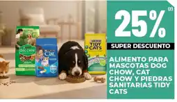 Diarco Purina alimento para mascotas dog chow, cat chow y piedras sanitarias tidy cats oferta