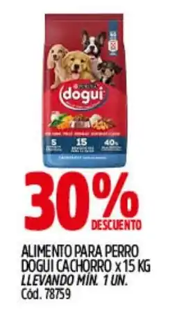 Supermercados Yaguar Dogui alimento para perro cachorro oferta