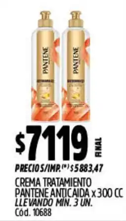 Supermercados Yaguar Pantene crema tratamiento anticaida oferta