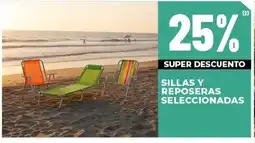 Diarco sillas y reposeras seleccionadas oferta