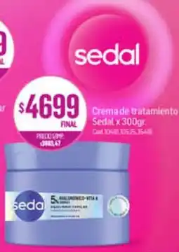 Supermercados Yaguar Sedal crema de tratamiento oferta