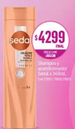 Supermercados Yaguar Sedal shampoo y acondicionador oferta