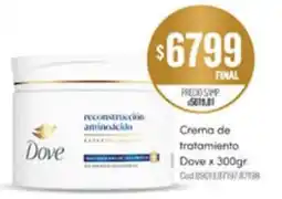Supermercados Yaguar Dove crema de tratamiento oferta