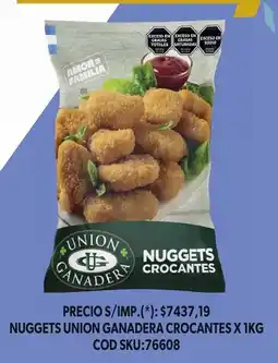 Supermercados Yaguar Union ganadera nuggets crocantes oferta