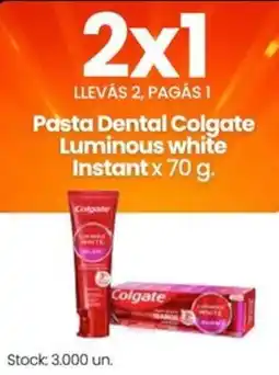 Changomas Colgate pasta dental luminous white instant oferta