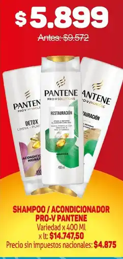 Makro Pro-v pantene shampoo/acondicionador variedad oferta
