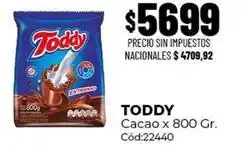Diarco Toddy - cacao x 800 gr. cód:22440 oferta