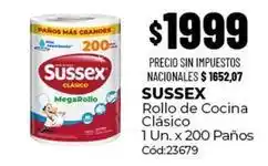Diarco Sussex - rollo de cocina clásico 1 un. x 200 paños cód:23679 oferta