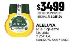 Diarco Aleluya - miel squezze líquida x 250 gr. cód:32076-32077-32078 oferta
