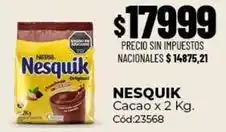 Diarco Nesquik - cacao x 2 kg. cód:23568 oferta