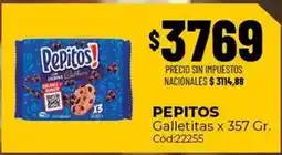 Diarco Pepitos - galletitas x 357 gr. cód22255 oferta