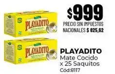 Diarco Playadito - mate cocido x 25 saquitos cód:8117 oferta