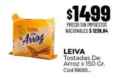 Diarco Leiva - tostadas de arroz x 150 gr. cód:18685 oferta