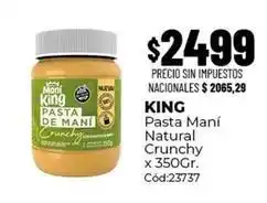 Diarco King - pasta maní natural crunchy x 350gr. cód:23737 oferta