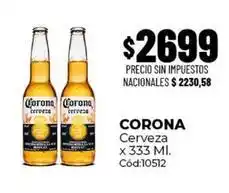 Diarco Corona - cerveza x 333 ml. cód:10512 oferta