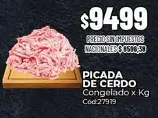 Diarco Picada de cerdo congelado x kg cód:27919 oferta