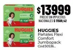 Diarco Huggies - pañales flexi comfort jumbopack cód:50536 oferta