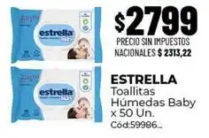 Diarco Estrella - toallitas húmedas baby x 50 un. cód:59986 oferta
