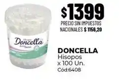 Diarco Doncella - hisopos x 100 un. cód:6408 oferta