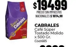Diarco Cabrales - café súper tostado molido oferta