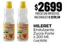 Diarco Hileret - endulzante zucra forte x 200 ml. cód:19316 oferta
