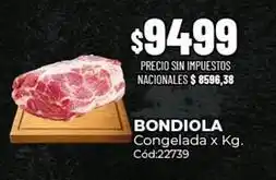 Diarco Bondiola congelada x kg. cód:22739 oferta