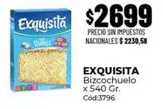 Diarco Exquisita - bizcochuelo c x 540 gr. c 3796 oferta