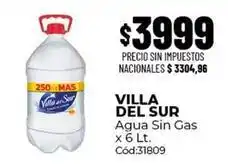 Diarco Villa del sur - agua sin gas oferta