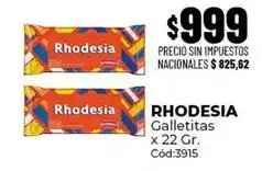 Diarco Rhodesia - galletitas c uevo 3915 oferta
