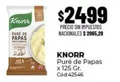 Diarco Knorr - puré de papas x 125 gr. cód:42546 oferta