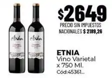 Diarco Etnia - vino varietal oferta