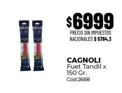 Diarco Cagnoli - fuet tandil x 150 gr. cód:2688 oferta