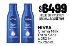 Diarco Nivea - crema milk extra seca x 250 ml. cód:29099 oferta