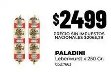 Diarco Paladini - leberwurst x 250 gr oferta