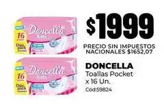 Diarco Doncella - toallas pocket x 16 un oferta
