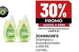 Diarco Johnson's - shampoo y acondicionador x 200 ml. cód:7880 oferta