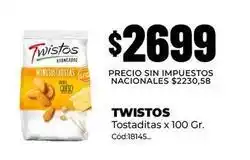 Diarco Twistos - tostaditas x 100 gr oferta