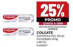 Diarco Colgate - dentifrico pro alivio inmediato orig. x 60 gr. cód:28207 oferta