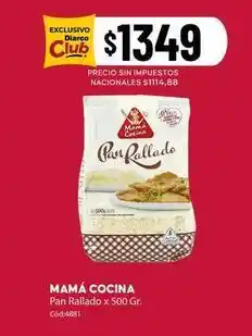 Diarco Mama cocina - pan rallado oferta