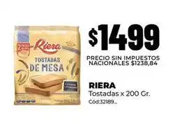 Diarco Riera - tostadas de mesa oferta