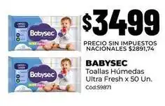 Diarco Babysec - toallas húmedas ultra fresh x 50 un. cód:59871 oferta