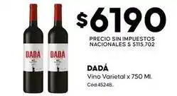 Diarco Dada - vino varietal x 750 ml. cod:45248 oferta