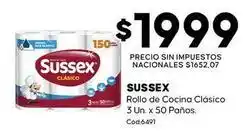 Diarco Sussex - rollo de cocina clásico 3 un. x 50 paños. cód.6491 oferta