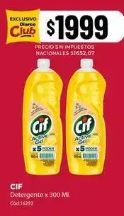 Diarco Cif - detergente active gel x 300 ml. cod:16293 oferta