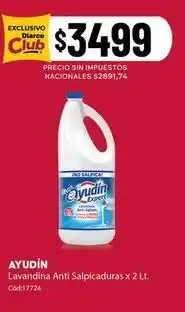 Diarco Lavandina anti salpicaduras x 2 lt oferta