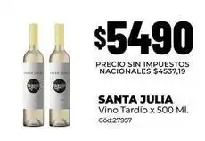 Diarco Santa julia - vino tardío x 500 ml. cód:27957 oferta