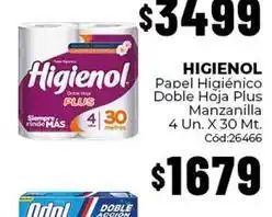 Diarco Higienol - papel higi00enico doble hoja plus manzanilla oferta