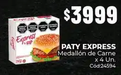 Diarco Express - paty express medallón de carne x 4 un. cód:24594 oferta