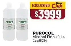 Diarco Purocol - alcohol fino x 1 lt. cód:15034 oferta