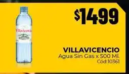 Diarco Villavicencio - agua sin gas x 500 ml. c ext{ó}d:10361 oferta